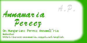 annamaria perecz business card